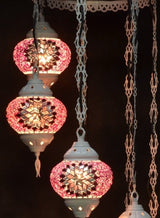 Hanglamp Halay - Oosterse - Glas - Wit - 7 Bollen