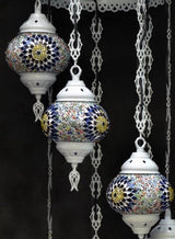 Hanglamp De Max - Turkse - Mozaïek - Bruin - 7 Bollen