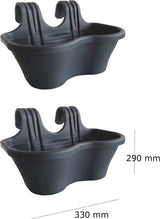 Plantenbak Serinova - Set van 2 Stuks - Rood - 10L