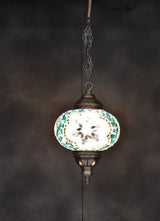 Hanglamp Halay - Oosterse - Blauw - 17cm