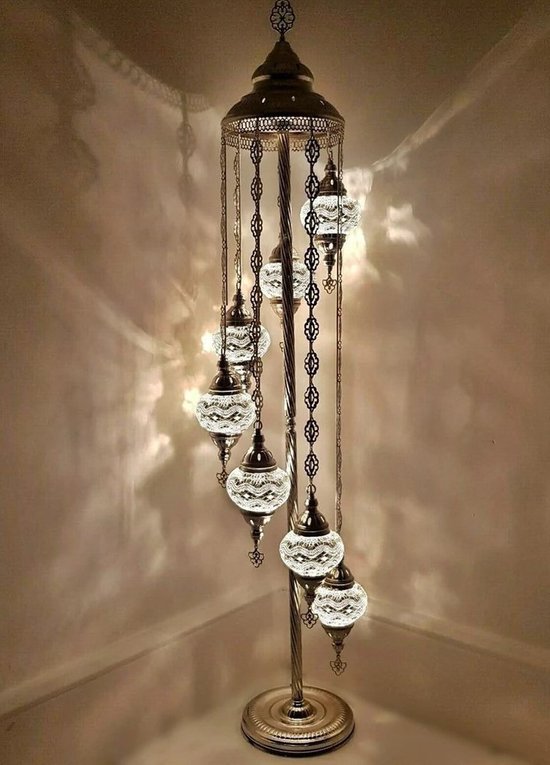 Staande Lamp Merkloos - Turkse - Wit - 7 Bollen