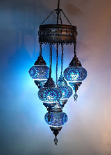 Hanglamp Merkloos - Turkse - Glas - 5 Bollen