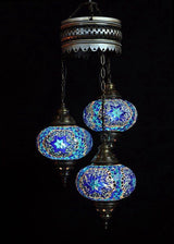 Hanglamp De Max - Oosterse - Mozaiek - Blauw