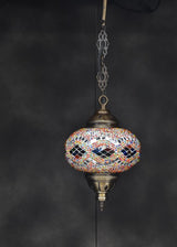 Hanglamp Merkloos - Turkse - Mozaïek - Wit - 19cm