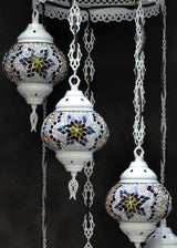 Hanglamp De Max - Turkse - Mozaïek - Bruin - 7 Bollen