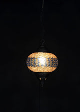 Hanglamp Halay - Oosterse - Mozaïek - Blauw - 53cm