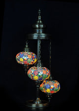 Staande Lamp Merkloos - Turkse - Mozaïek - Multicolour - 3 Bollen