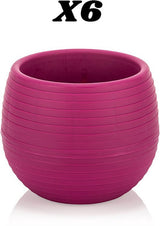 Bloempot De Max - Set van 6 Stuks - Geel - 13cm