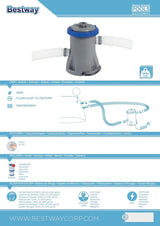 Zwembadfilterpomp Bestway - Incl. Filter