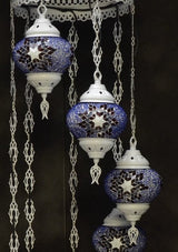 Hanglamp De Max - Turkse - Mozaïek - Bruin - 7 Bollen