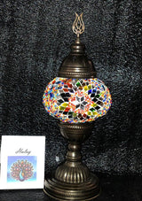 Tafellamp Halay - Turkse - Mozaïek - Goud