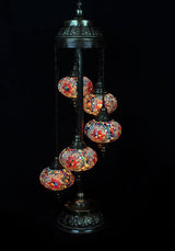 Staande Lamp De Max - Turkse - Mozaïek - Multicolour - 5 Bollen