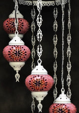 Hanglamp De Max - Turkse - Mozaïek - Bruin - 7 Bollen