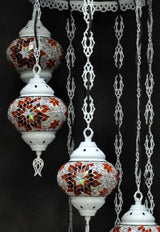 Hanglamp De Max - Turkse - Mozaïek - Bruin - 7 Bollen