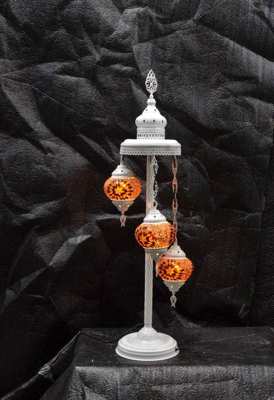Tafellamp Halay - Turkse - Mozaïek - Bruin