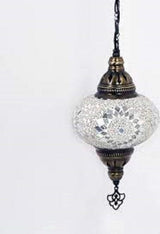 Hanglamp Merkloos - Turkse - Mozaïek - Wit - 19cm