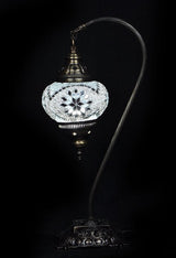 Tafellamp De Max - Turkse - Mozaïek - Wit - 12cm