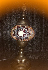 Tafellamp Halay - Turkse - Mozaïek - Goud