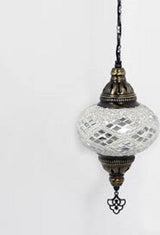 Hanglamp Merkloos - Turkse - Mozaïek - Wit - 19cm