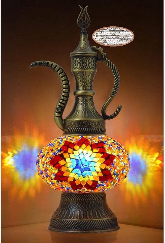 Tafellamp Halay - Turkse - Multicolour - 45cm