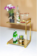 Tafel De Max - Kare Design Trolley Classy Gold