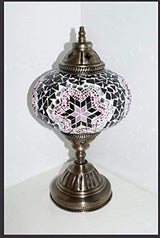 Tafellamp De Max - Turkse - Mozaïek - Wit - 12cm