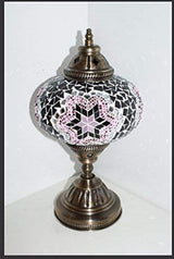 Tafellamp De Max - Turkse - Mozaïek - Wit - 12cm