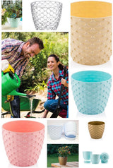 Bloempot De Max - Set van 5 Stuks - Crème