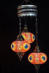 Hanglamp Merkloos - Turkse - Mozaiek - Roze - 4 Bollen