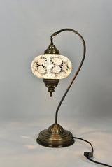 Tafellamp De Max - Turkse - Mozaïek - Wit - 12cm