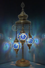 Tafellamp De Max - Turkse - Mozaïek - Blauw