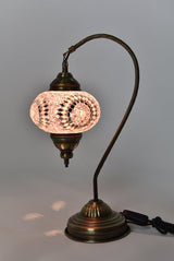 Tafellamp De Max - Turkse - Mozaïek - Wit - 12cm