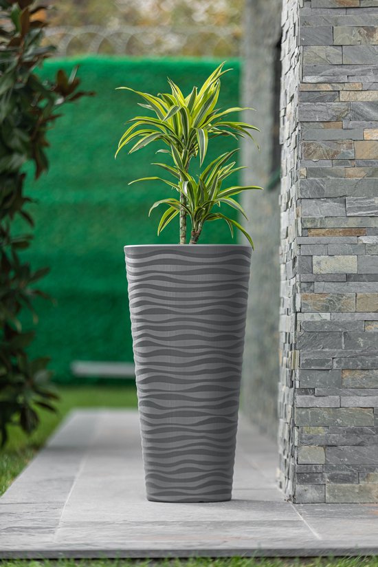 Bloempot Serinova - Antraciet - 70cm