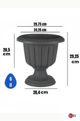 Bloempot De Max - Set van 2 Stuks - Antraciet