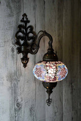 Wandlamp De Max - Turkse - Mozaïek - Bruin - 15cm