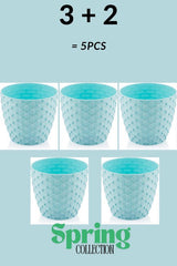 Bloempot De Max - Set van 5 Stuks - Wit