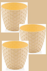 Bloempot Serinova - Set van 5 Stuks - Taupe