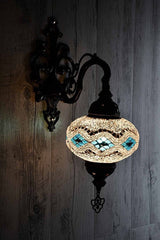 Wandlamp De Max - Turkse - Mozaïek - Bruin - 15cm