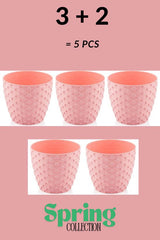 Bloempot De Max - Set van 5 Stuks - Wit
