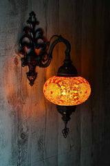 Wandlamp De Max - Turkse - Mozaïek - Bruin - 15cm
