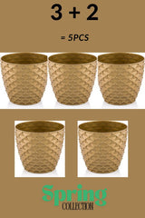 Bloempot De Max - Set van 5 Stuks - Wit