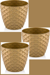 Bloempot Serinova - Set van 5 Stuks - Taupe