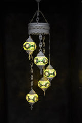 Hanglamp De Max - Oosterse - Mozaiek - Blauw