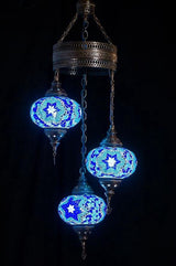 Hanglamp De Max - Oosterse - Mozaiek - Blauw