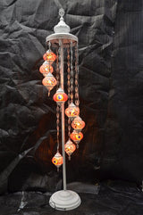 Staande Lamp Merkloos - Turkse - Mozaïek - Multicolour - 9 Bollen