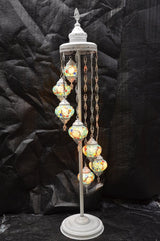 Staande Lamp Merkloos - Turkse - Mozaïek - Blauw - 7 Bollen