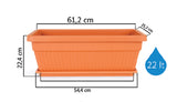 Plantenbak De Max - Kunststof - 60x25cm - 22L