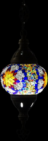 Hanglamp De Max - Turkse - Mozaïek - Multicolor - 13.cm