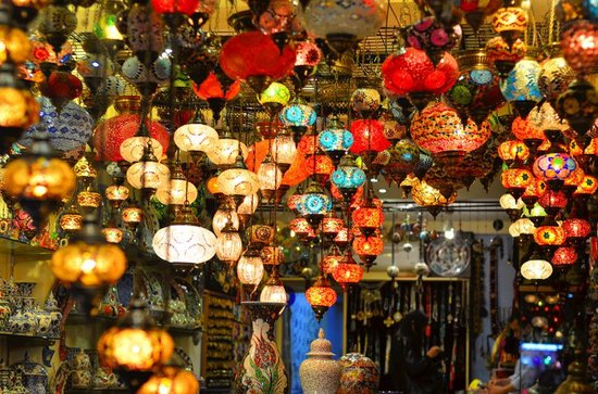 Hanglamp De Max - Turkse - Mozaïek - Multicolour - 5 Bollen