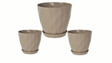 Bloempot De Max - Set van 3 Stuks - Taupe